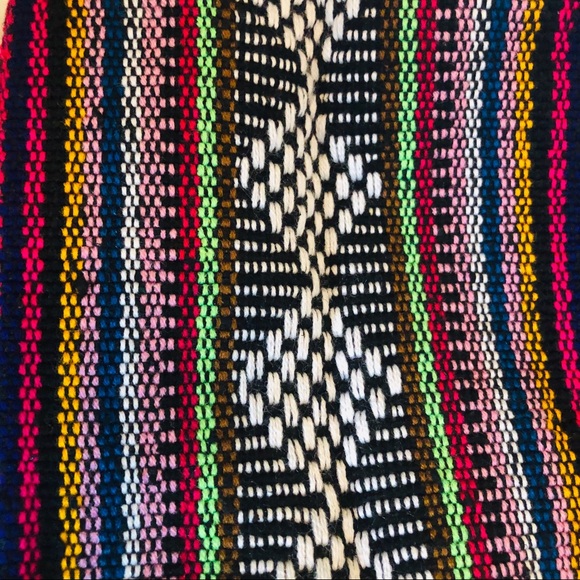 BOHO Hippie Woven Backpack Baja Stripe - Picture 7 of 7